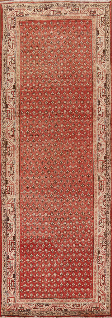 Red Botemir Persian Runner Rug 3x10
