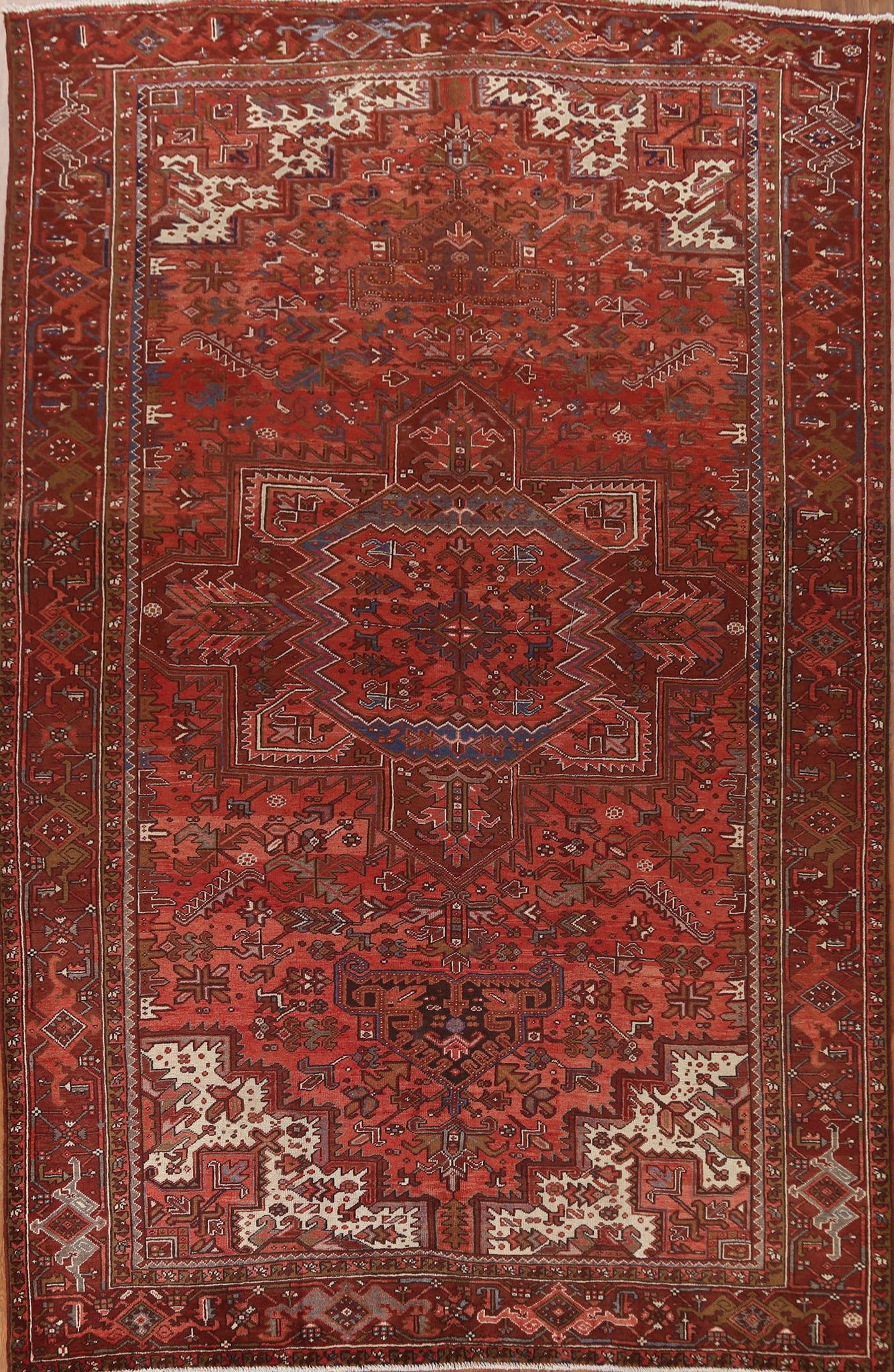 Geometric Heriz Persian Area Rug 10x13