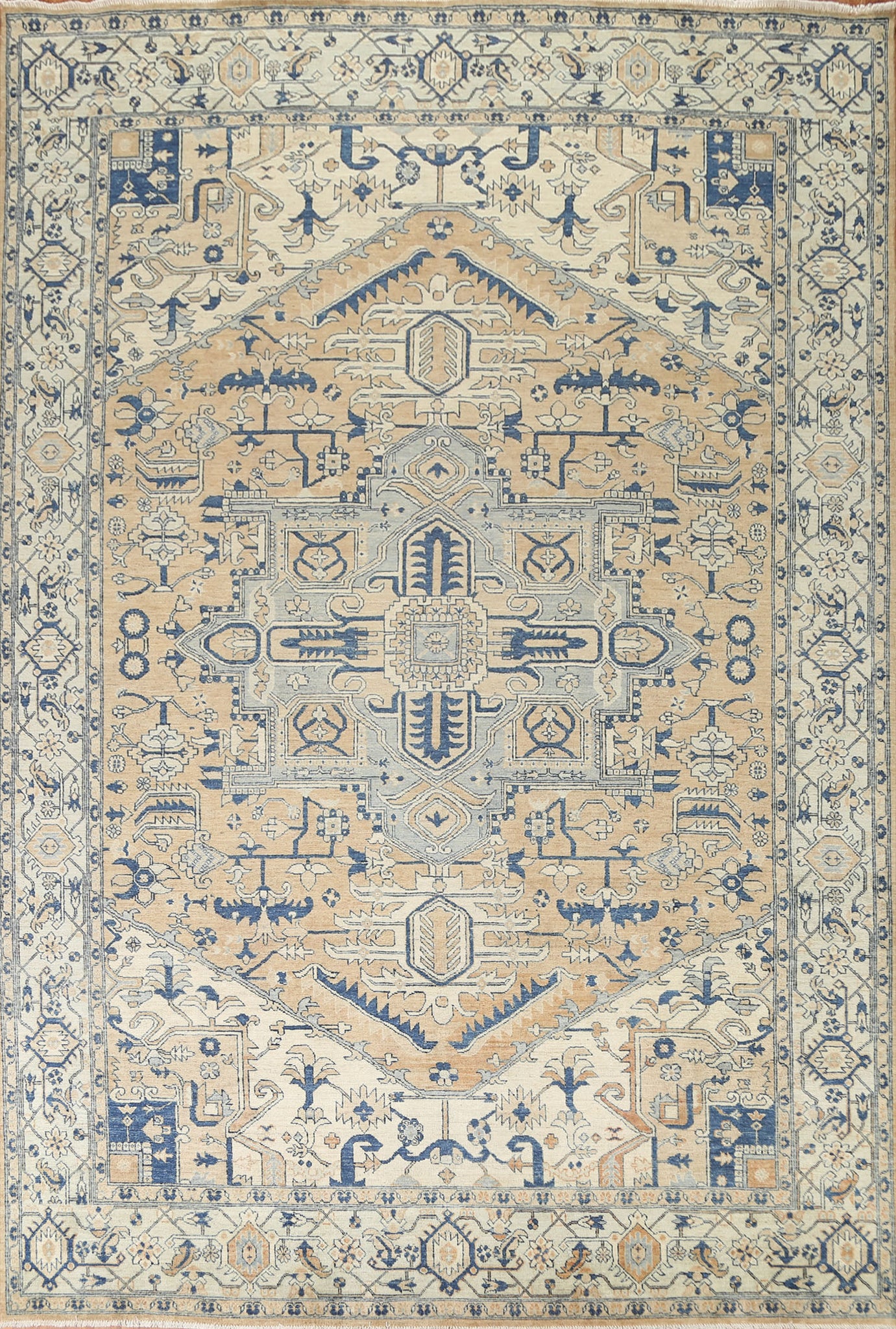 Vegetable Dye Heriz Persian Area Rug 9x12