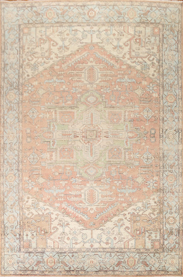 Vegetable Dye Heriz Serapi Persian Area Rug 9x12