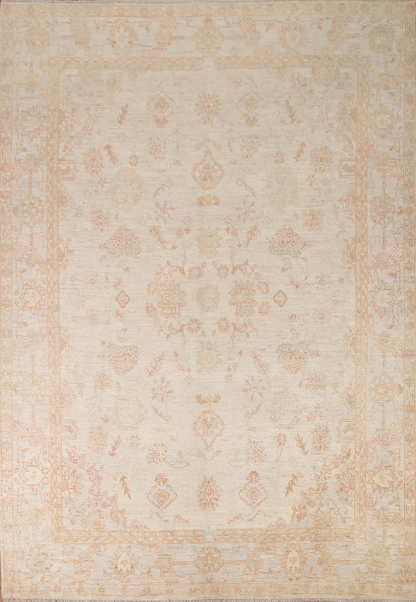 Vegetable Dye Oushak Turkish Area Rug 8x10