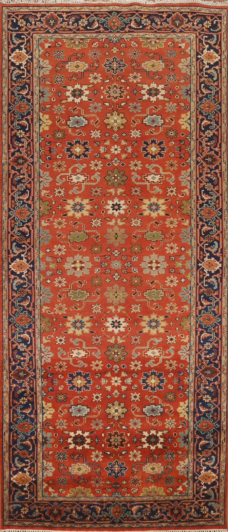 Orange Heriz Serapi Oriental Area Rug 5x12