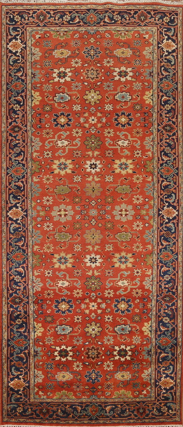 Orange Heriz Serapi Oriental Area Rug 5x12