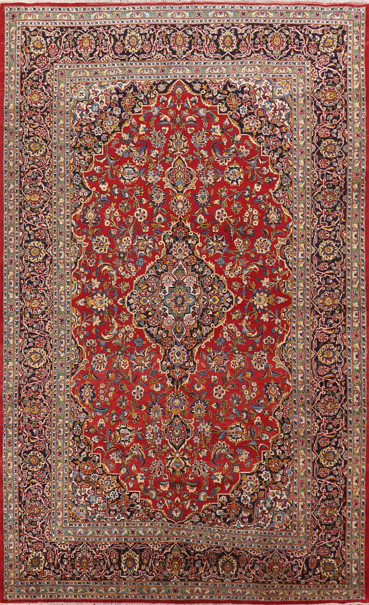 Traditional Kashan Persian Area Rug 8x12