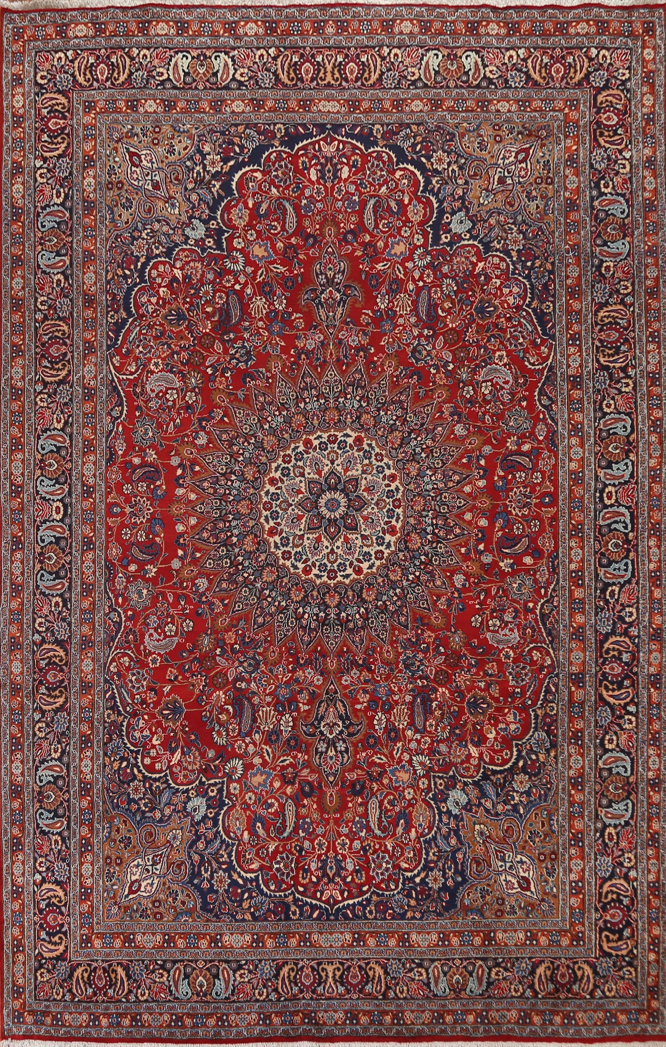 Vintage Wool Mood Persian Area Rug 8x12