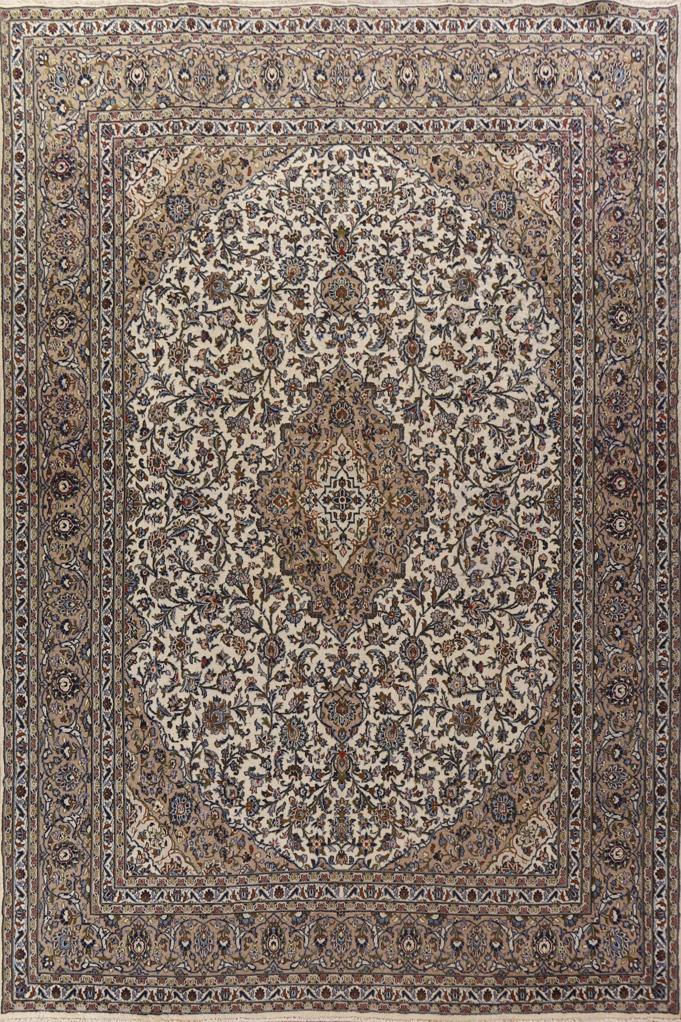 Handmade Wool Kashan Persian Area Rug 10x13