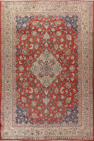 Vintage Wool Sarouk Persian Area Rug 9x12