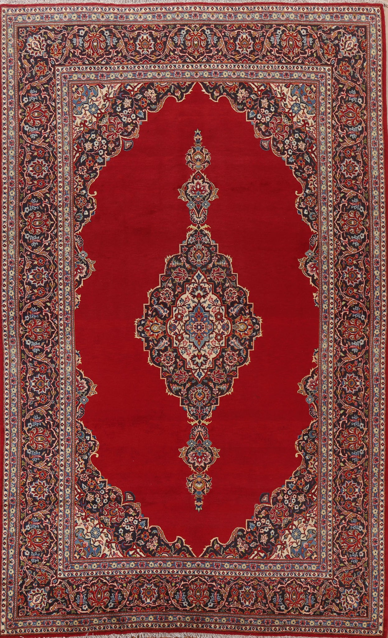 Traditional Kashan Persian Area Rug 8x12