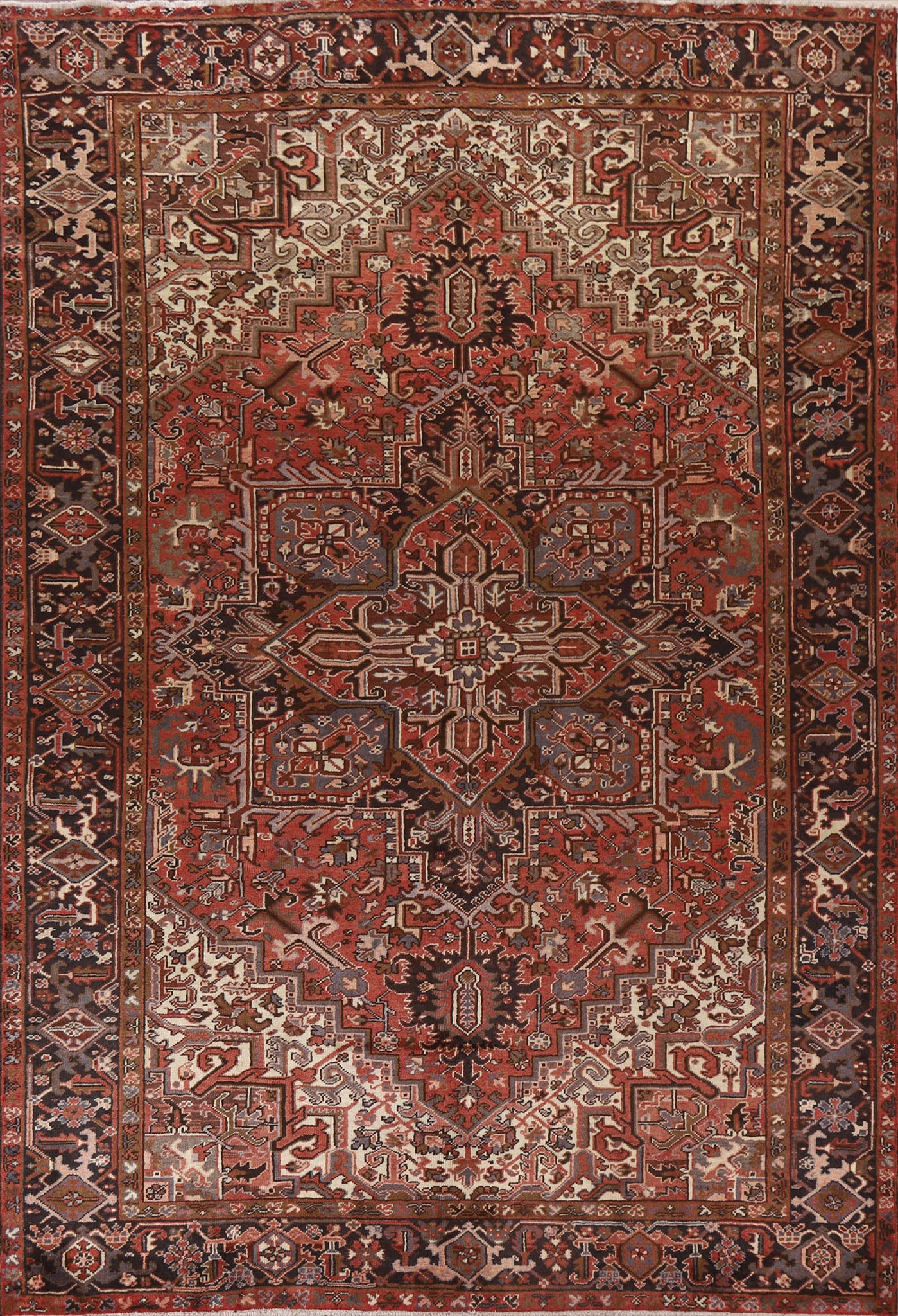 Geometric Heriz Persian Area Rug 8x11