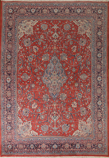 Vintage Wool Sarouk Persian Area Rug 8x11