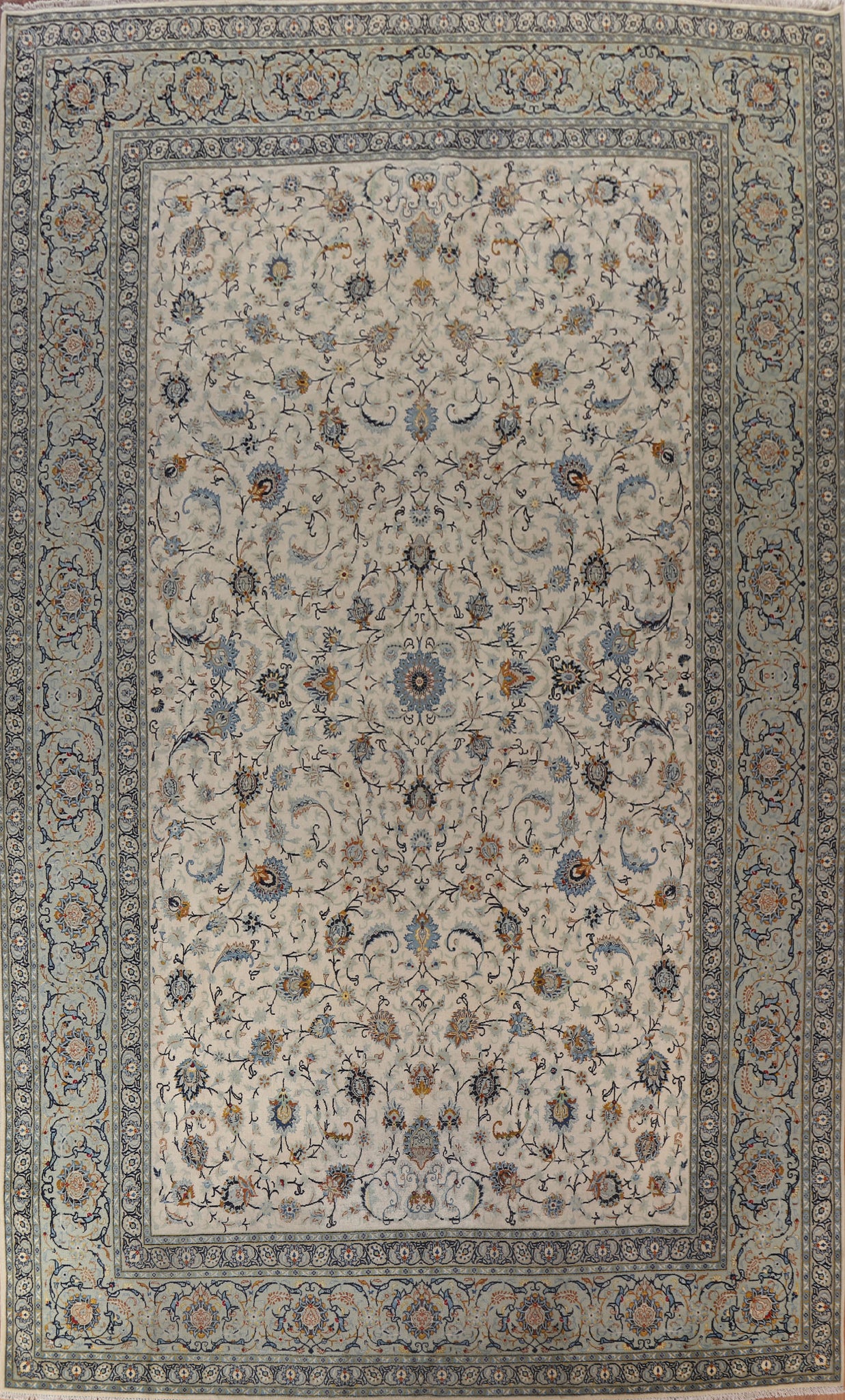 Vegetable Dye Kashan Persian Large Rug 11x17