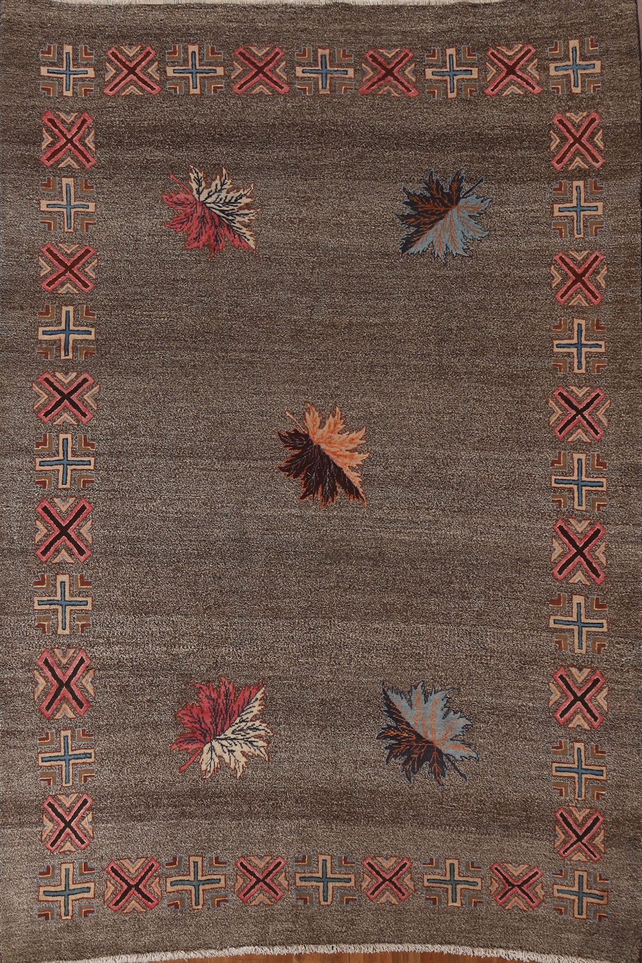 Geometric Sirjan Persian Area Rug 6x9