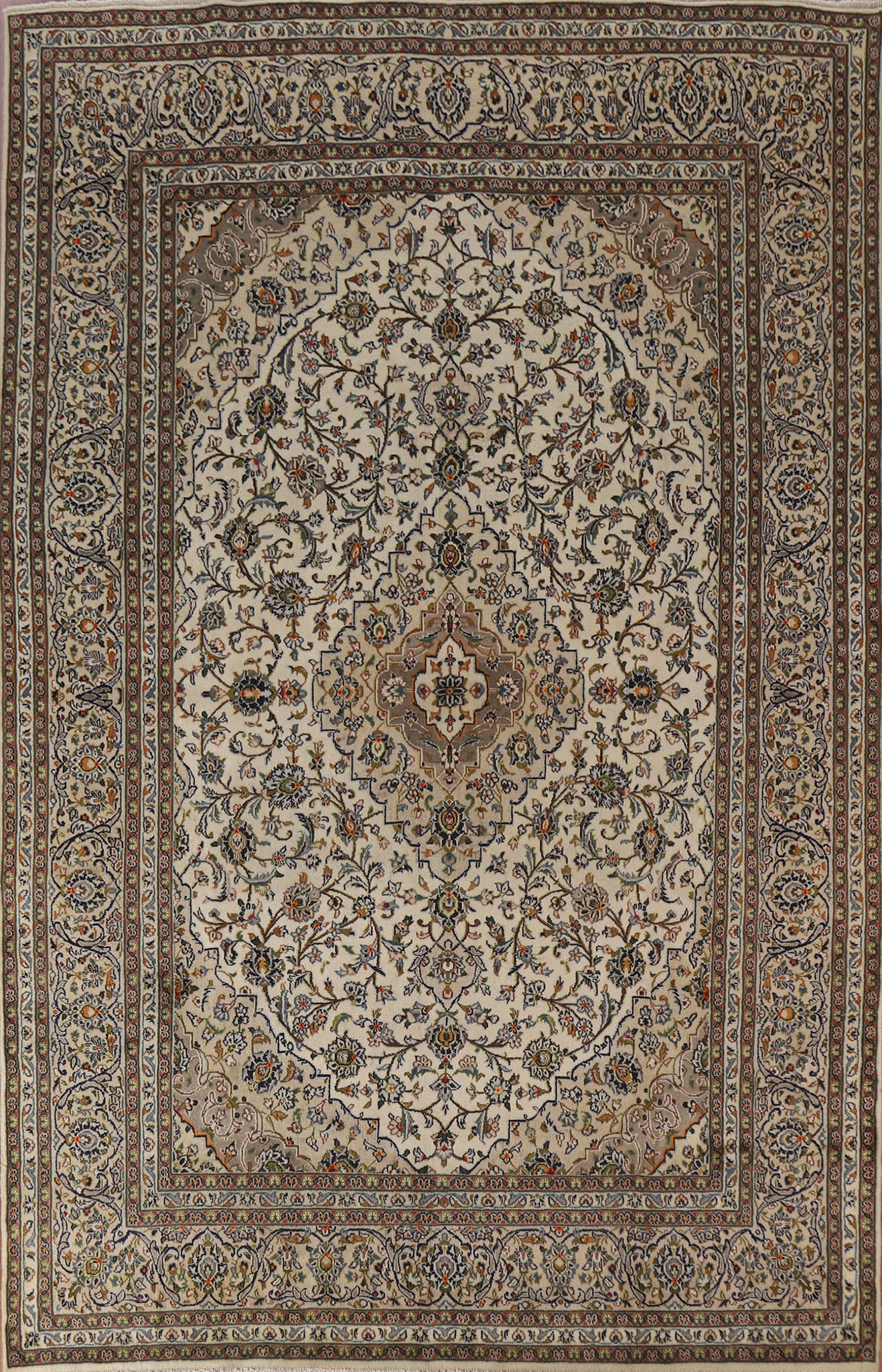 Traditional Kashan Persian Area Rug 8x11