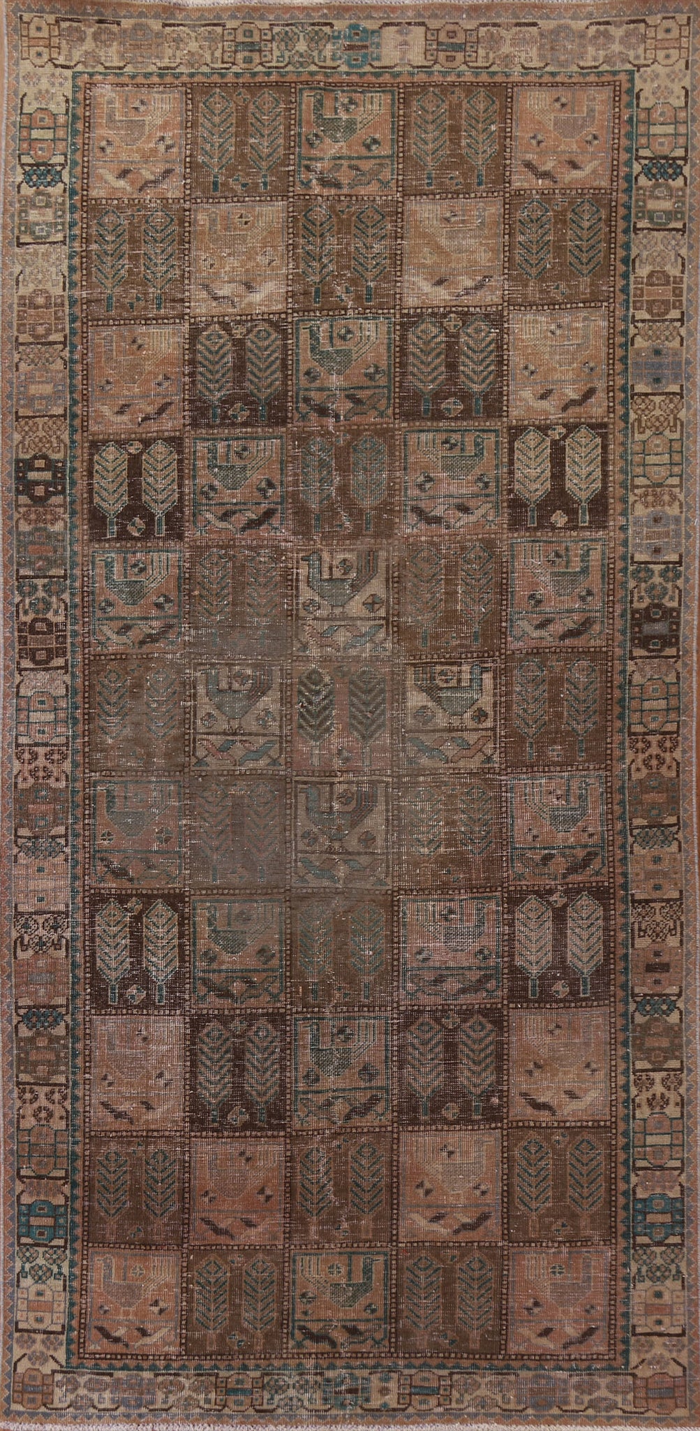 Garden Design Bakhtiari Persian Area Rug 5x9