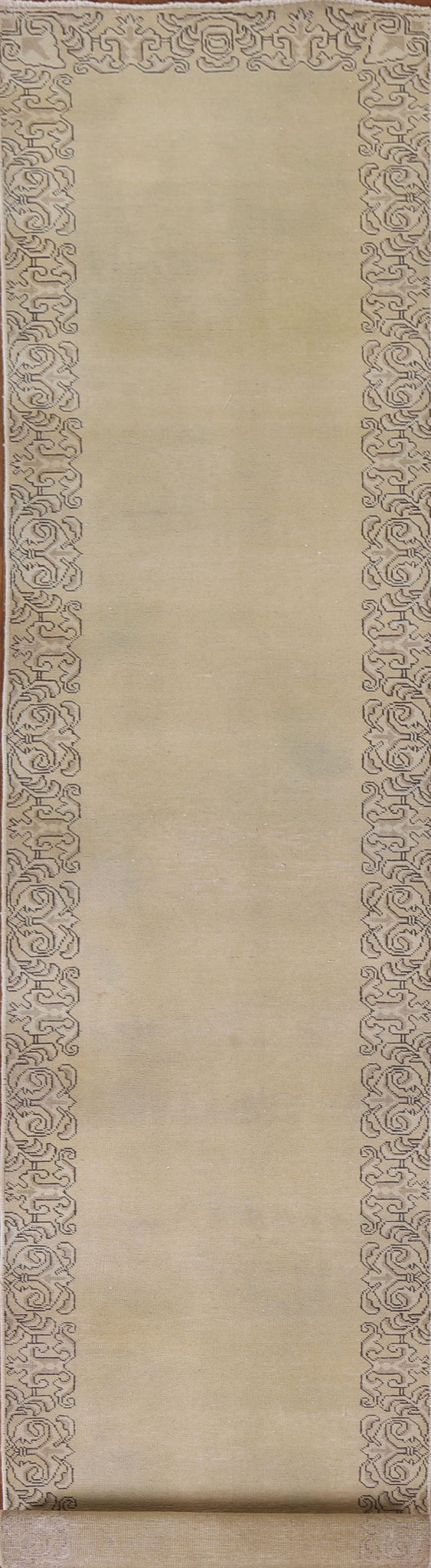 Bordered Tabriz Persian Runner Rug 3x16