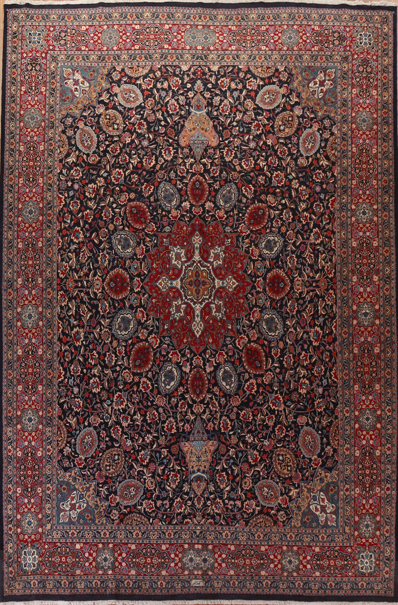 Vegetable Dye Large Kashmar Persian Rug 11x16