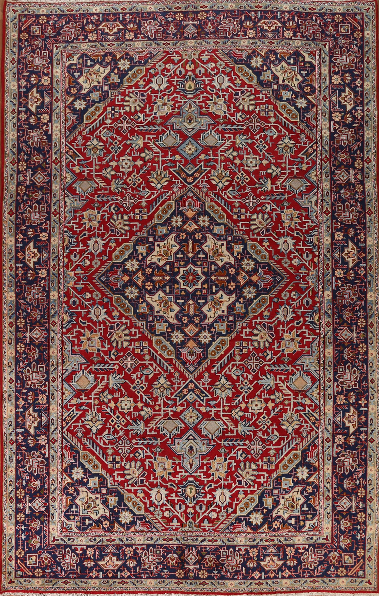 Vintage Najafabad Persian Area Rug 9x13
