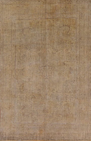 Distressed Tabriz Persian Area Rug 7x9