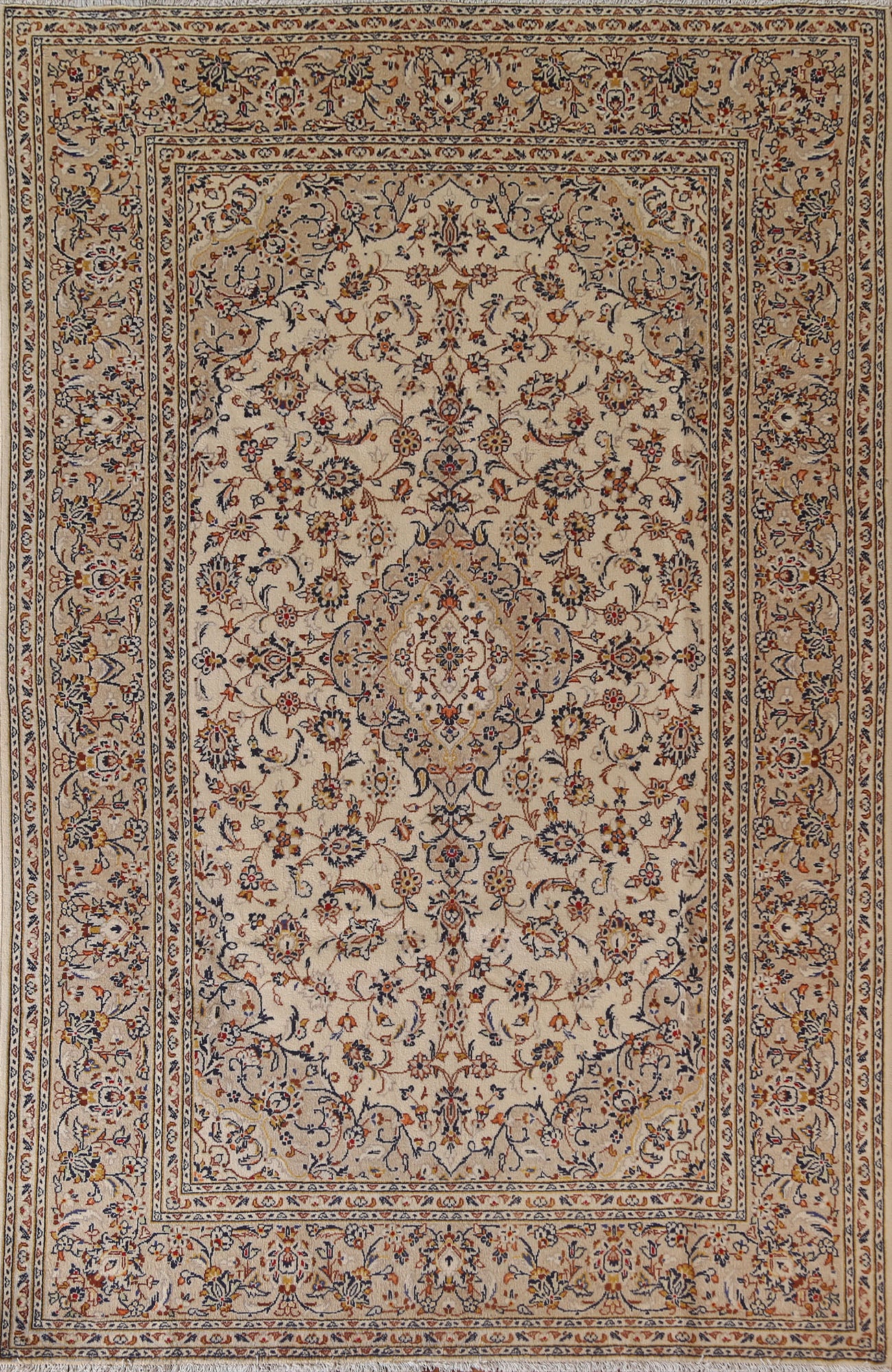Traditional Kashan Persian Area Rug 6x10