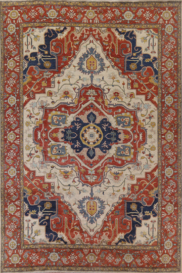 Vegetable Dye Heriz Serapi Area Rug 9x12
