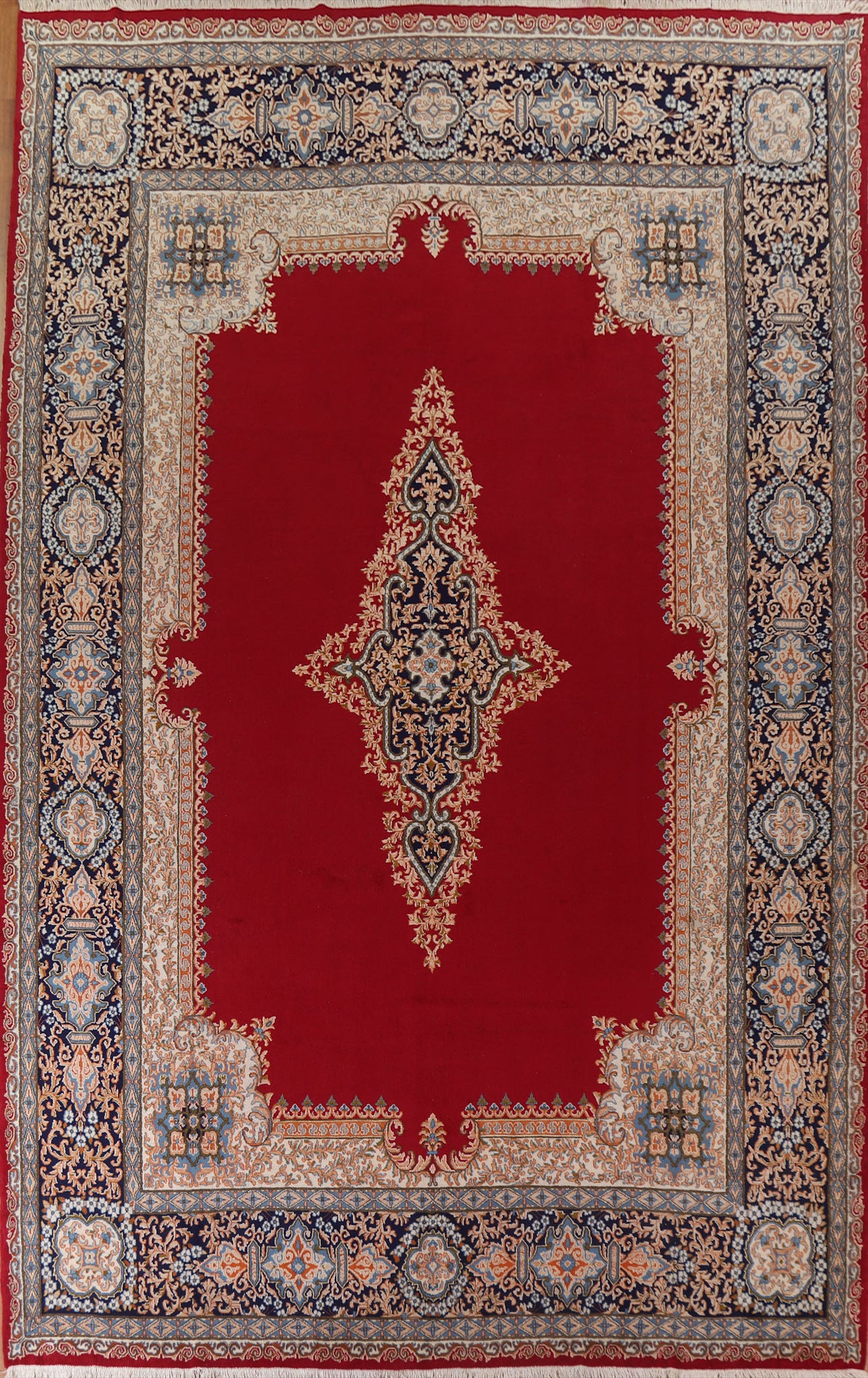 Vegetable Dye Palace Size Kerman Persian Rug 12x16