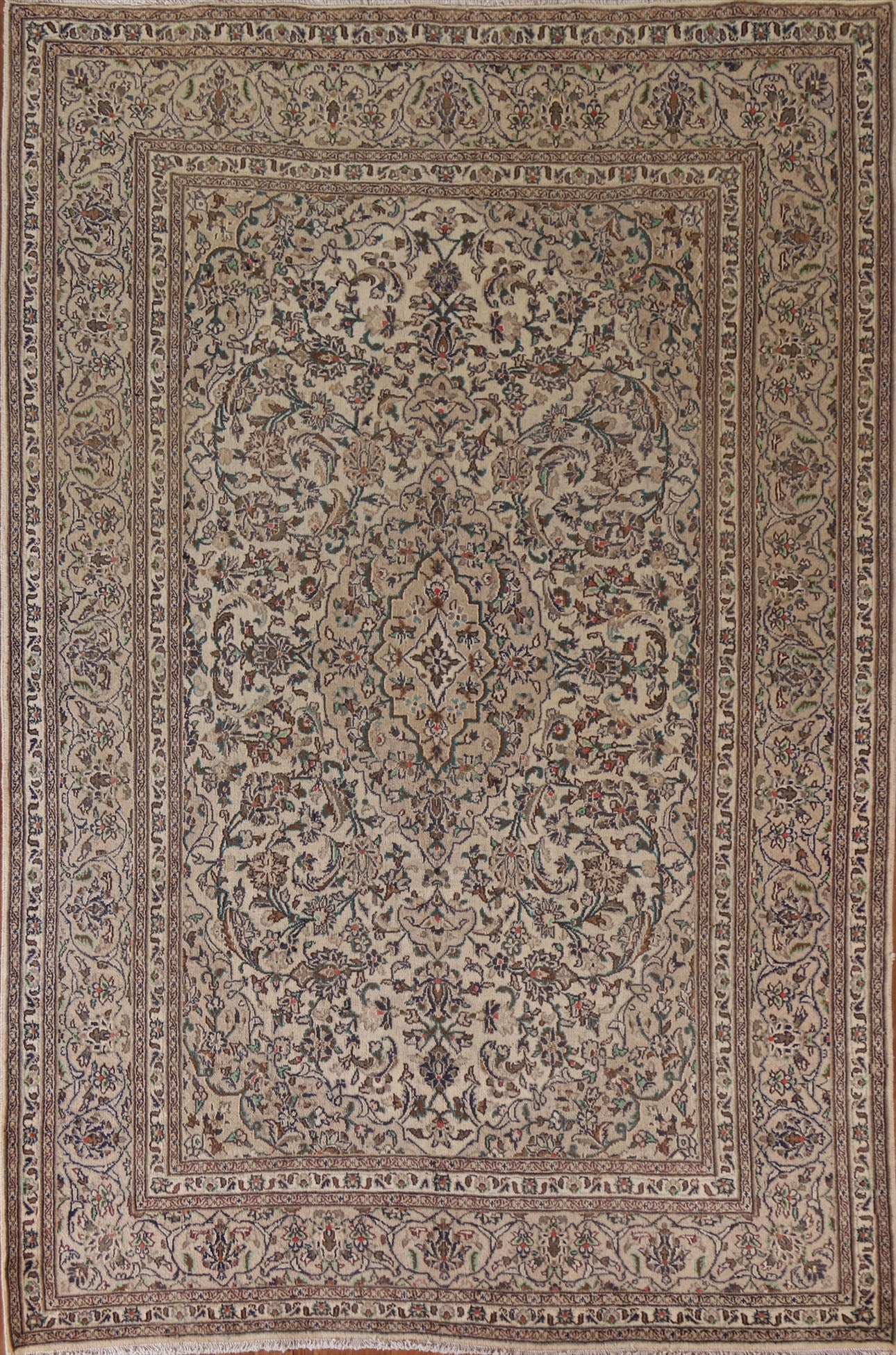 Traditional Kashan Persian Area Rug 6x9