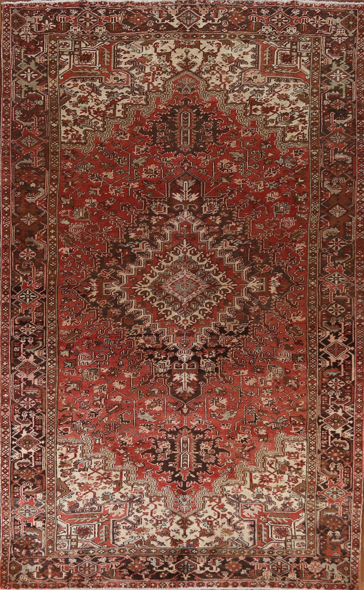 Vintage Heriz Persian Area Rug 8x12