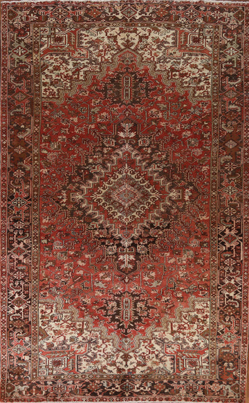 Vintage Heriz Persian Area Rug 8x12