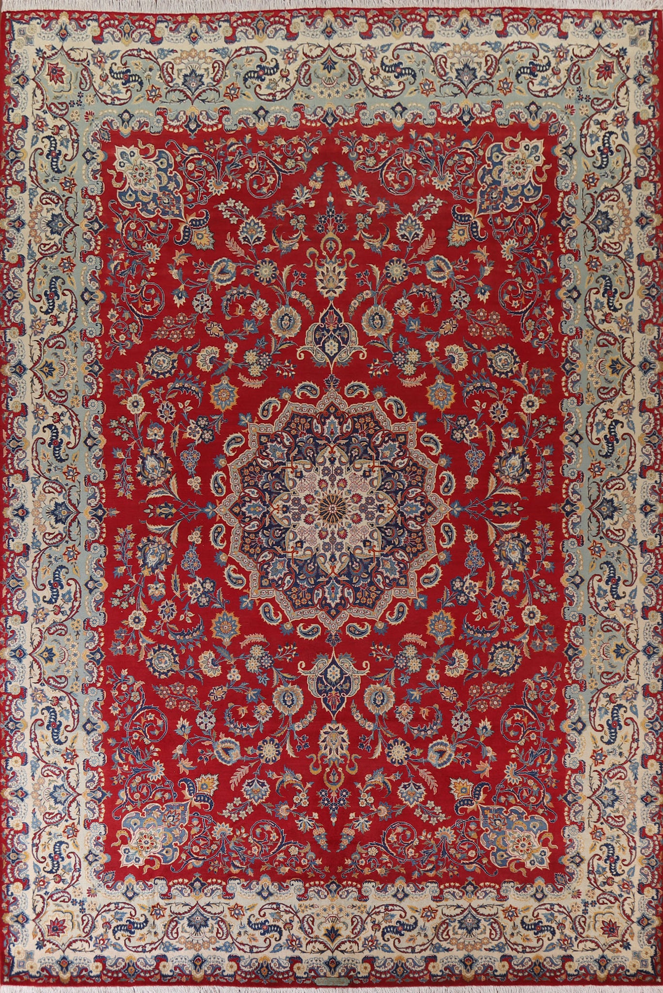Vegetable Dye Kashan Persian Large Rug 11x14