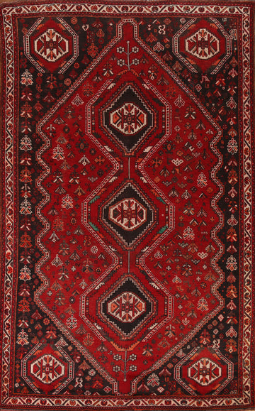 Vegetable Dye Qashqai Persian Area Rug 7x11