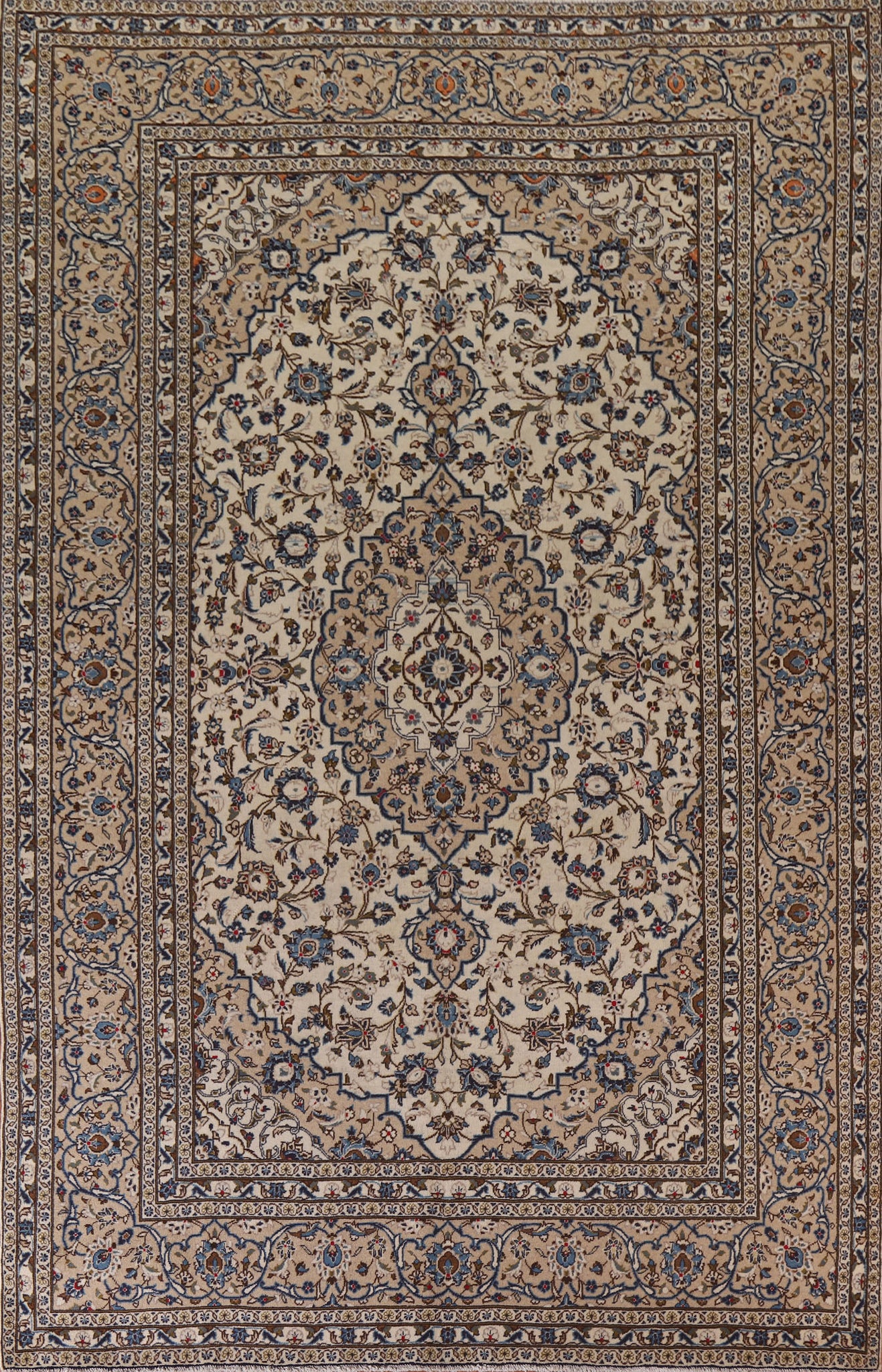 Traditional Kashan Persian Area Rug 8x11