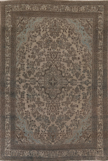Vintage Hamedan Persian Area Rug 9x12