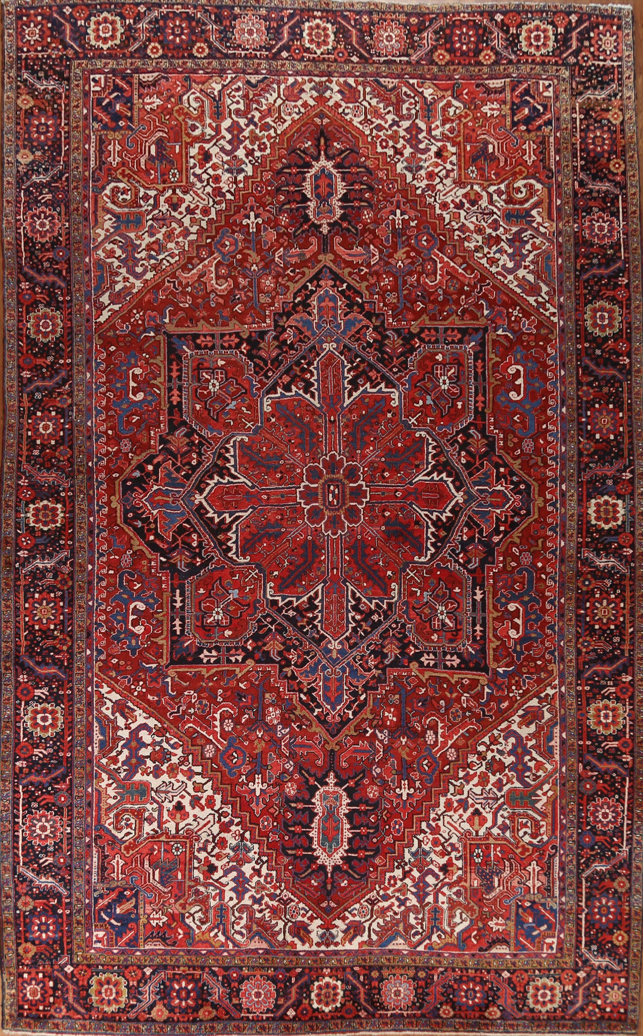 Vegetable Dye Heriz Persian Large Rug 11x15