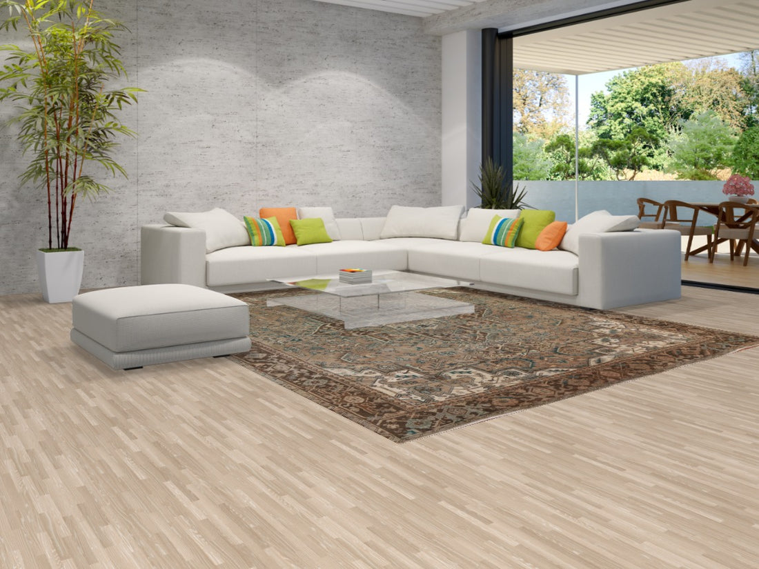 Vintage Wool Heriz Persian Area Rug 10x13