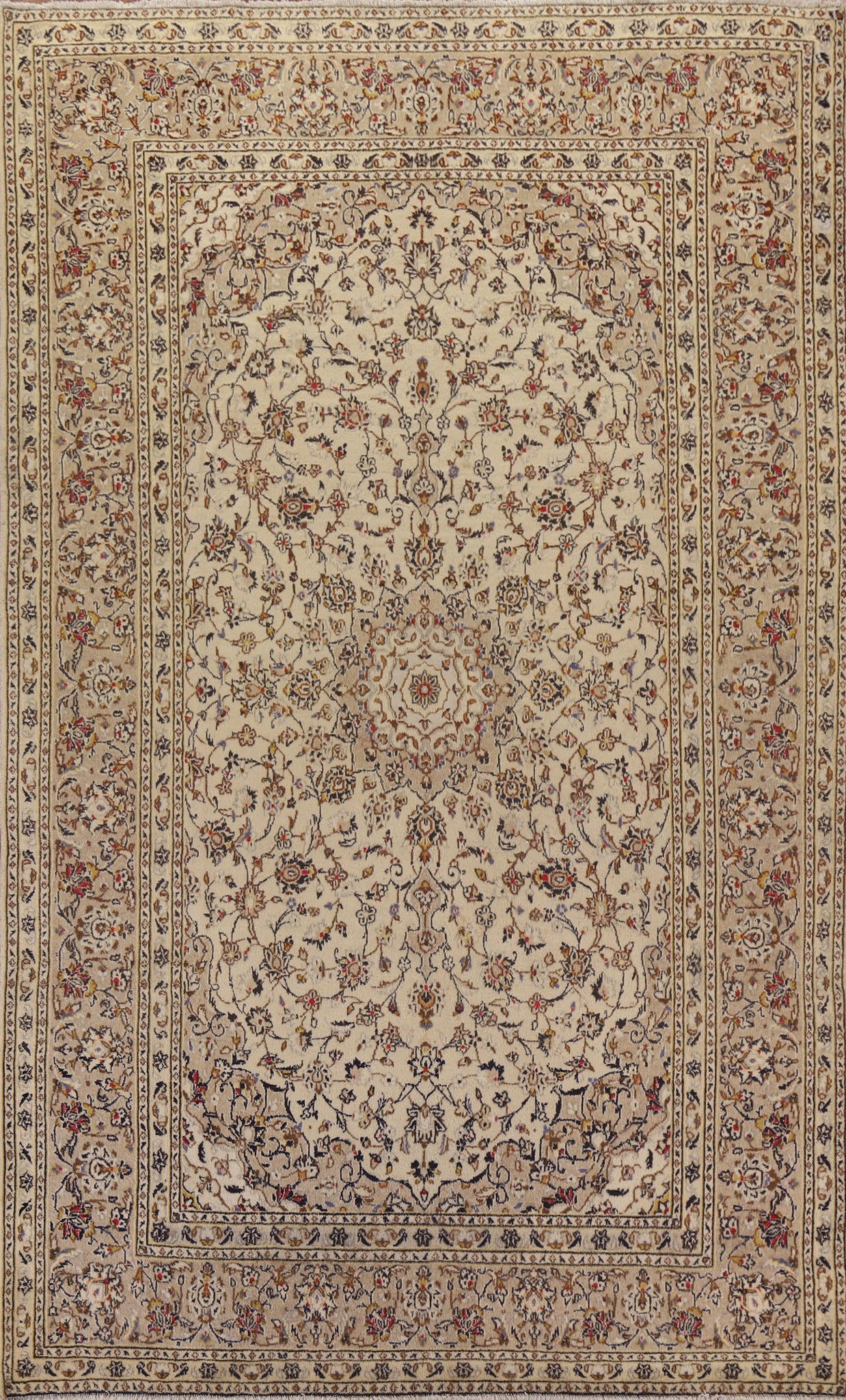 Traditional Kashan Persian Area Rug 6x10
