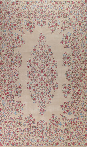 Vegetable Dye Kerman Persian Area Rug 9x14