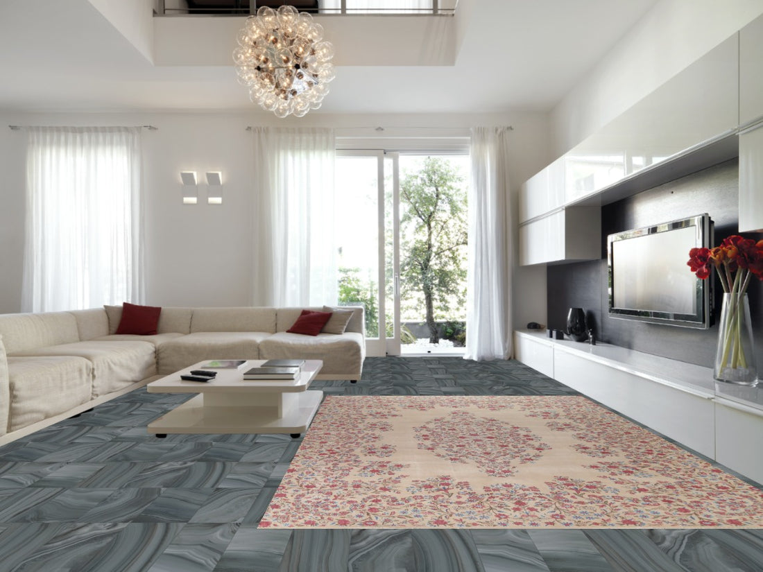 Vegetable Dye Kerman Persian Area Rug 9x14