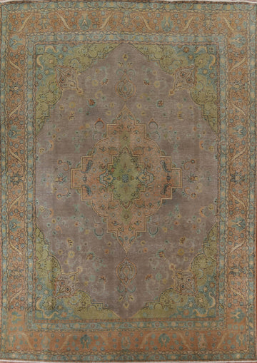 Over-Dyed Tabriz Persian Area Rug 10x13