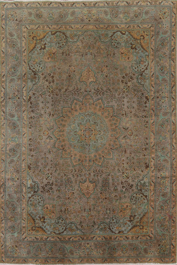Over-Dyed Kashan Persian Area Rug 8x11