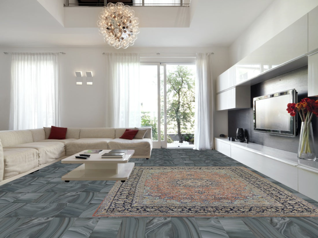 Vintage Najafabad Persian Area Rug 10x13