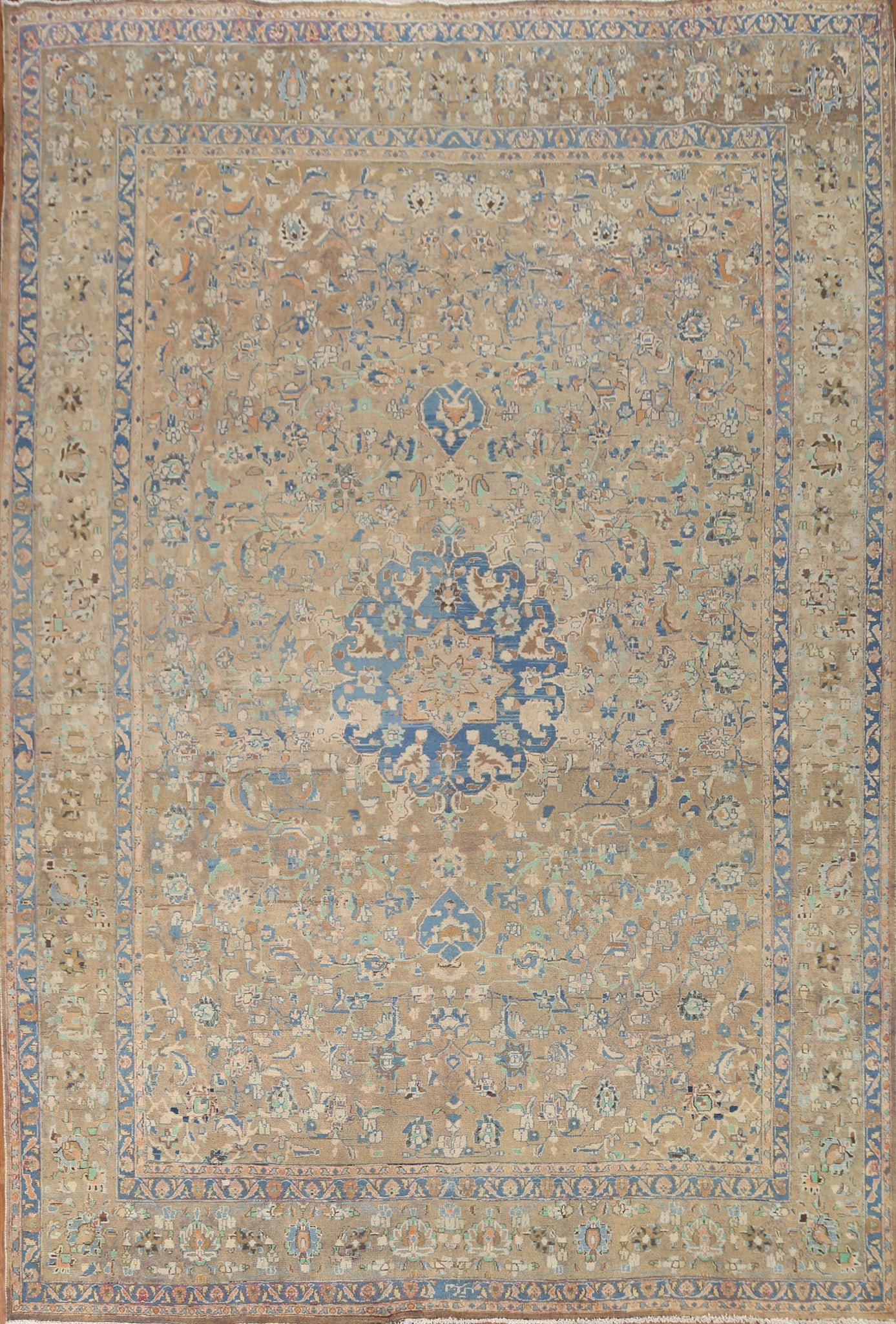 Traditional Mashad Persian Area Rug 10x12