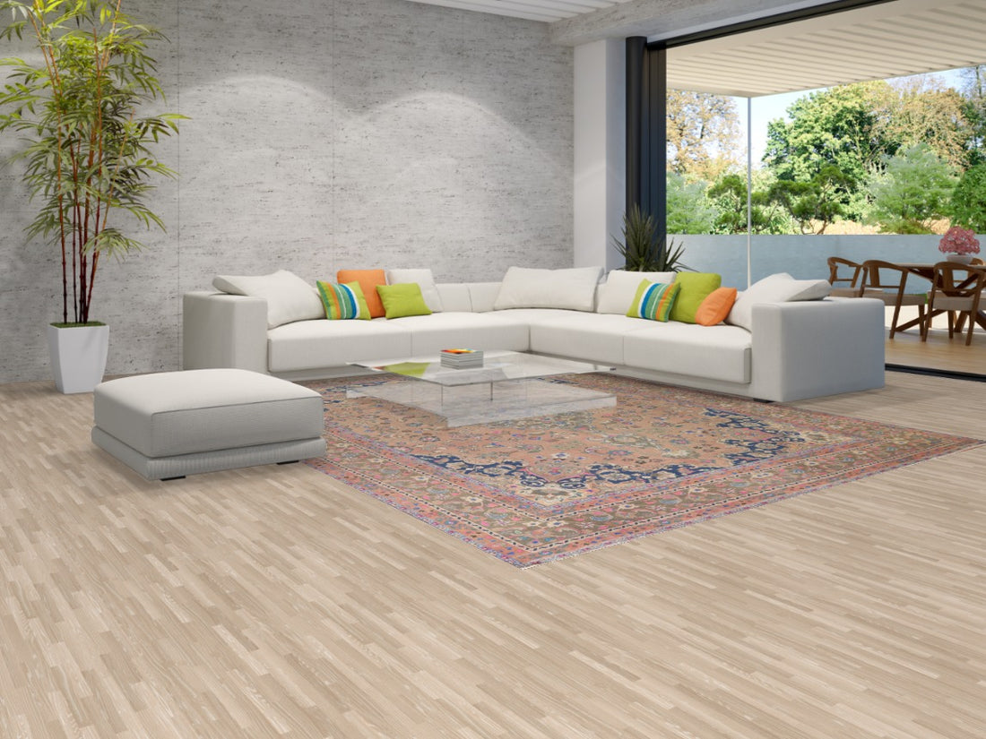 Floral Mashad Persian Area Rug 9x13