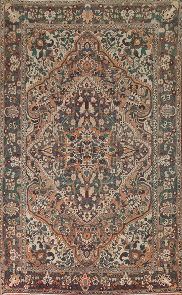 Vintage Bakhtiari Persian Area Rug 7x10