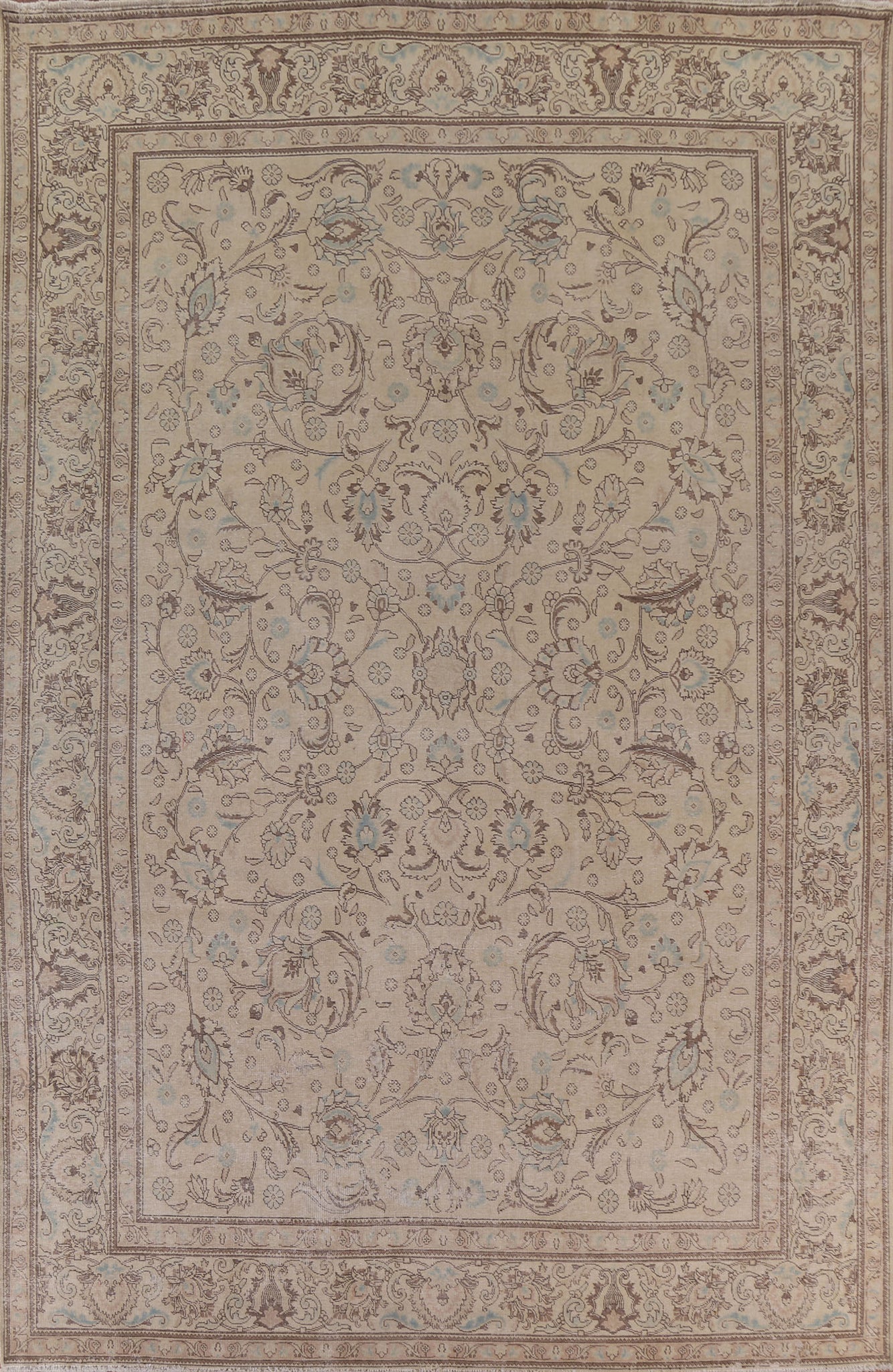Distressed Tabriz Persian Area Rug 10x13