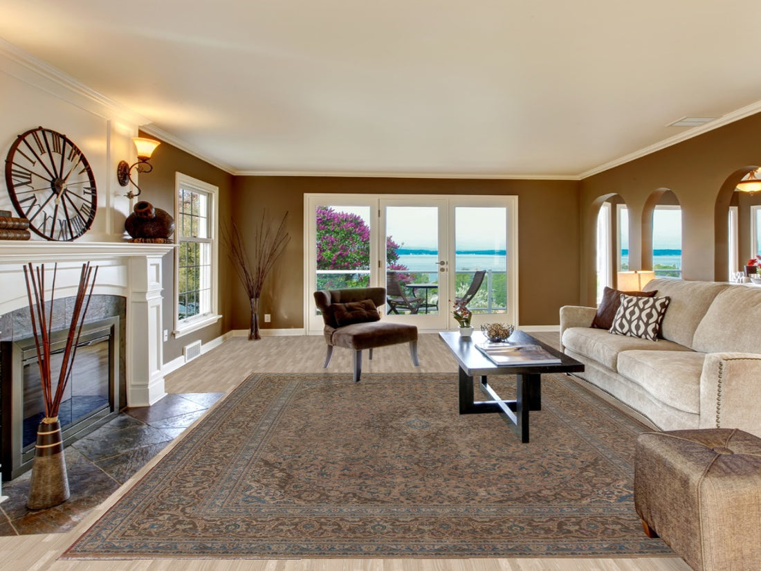 Traditional Kashan Persian Area Rug 9x13