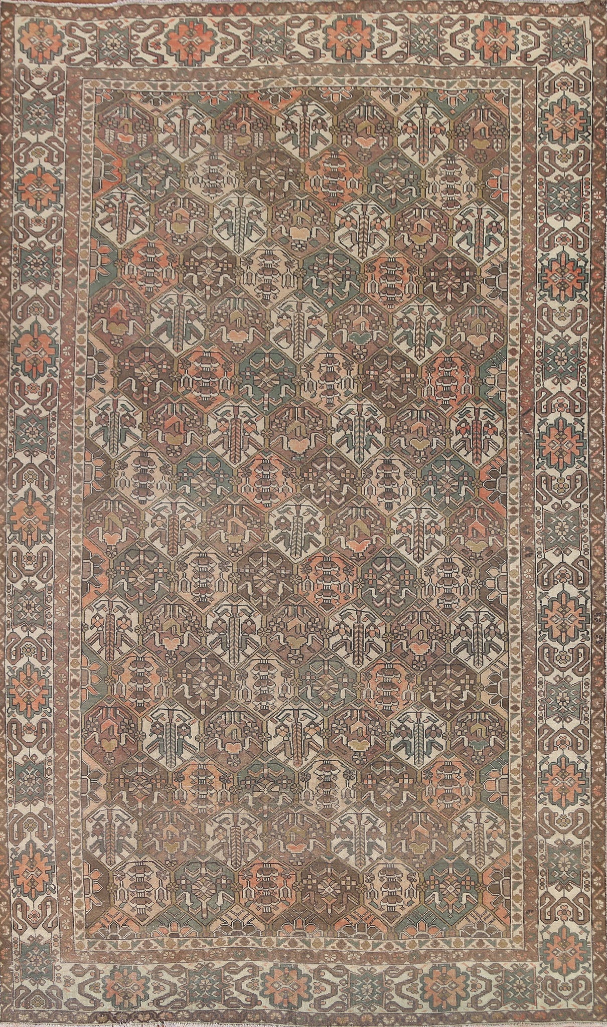 Vintage Bakhtiari Persian Area Rug 6x10