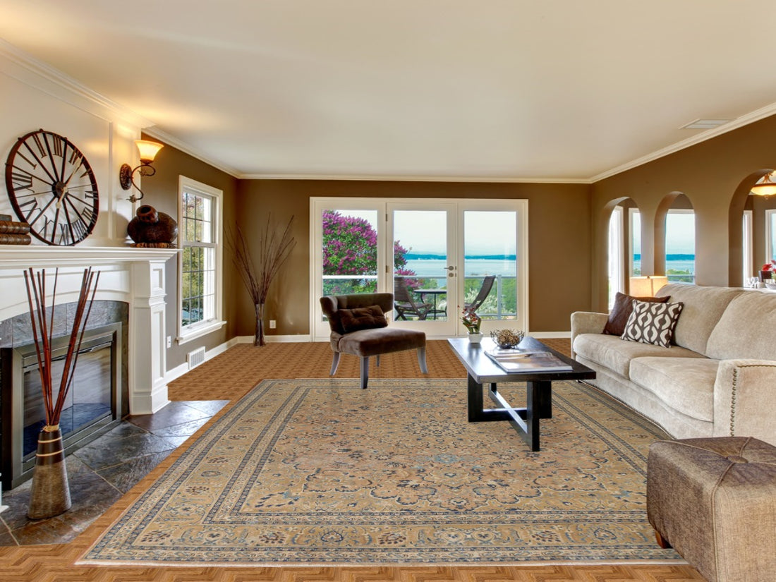 Floral Mashad Persian Area Rug 10x13