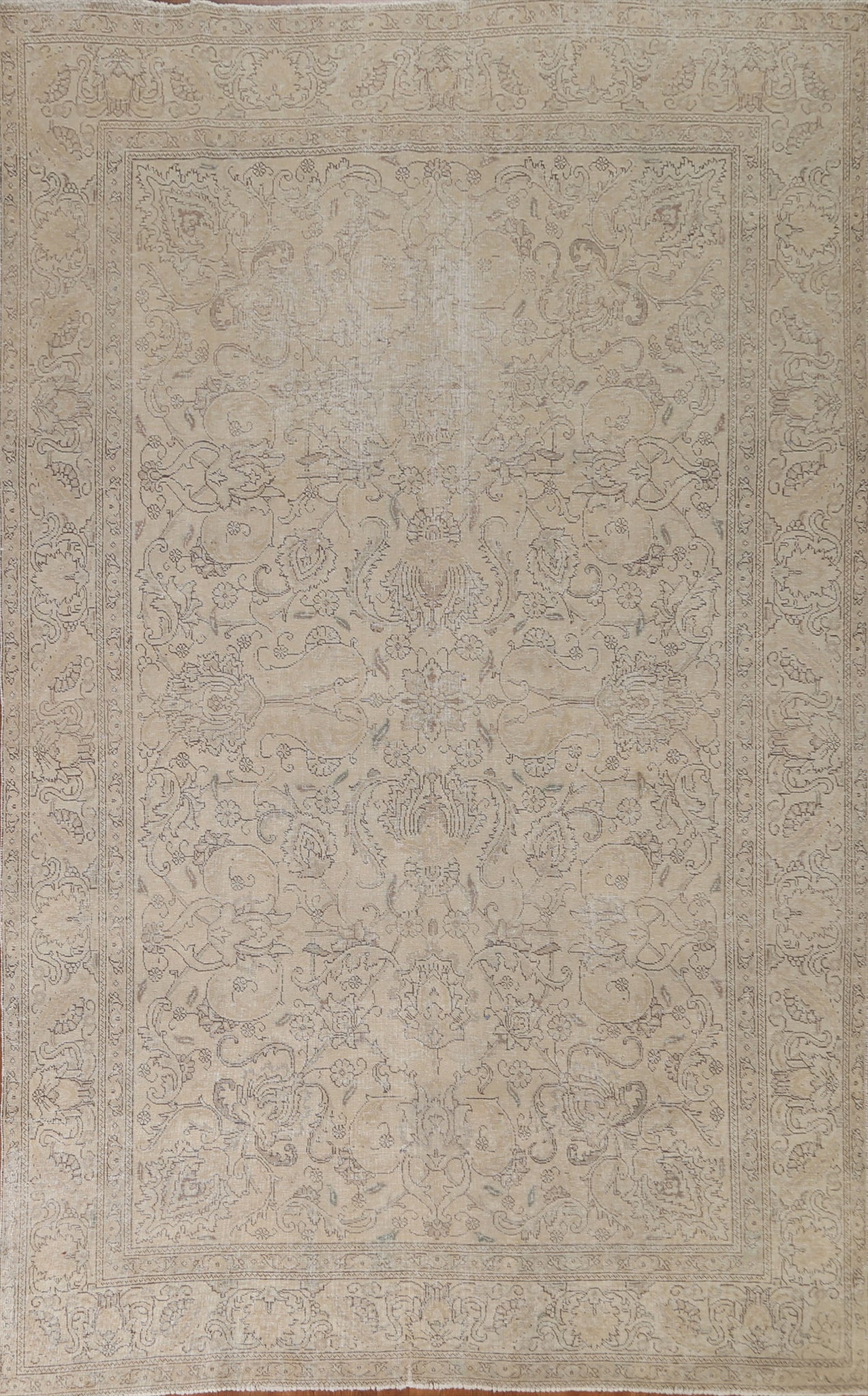 Distressed Tabriz Persian Area Rug 8x11