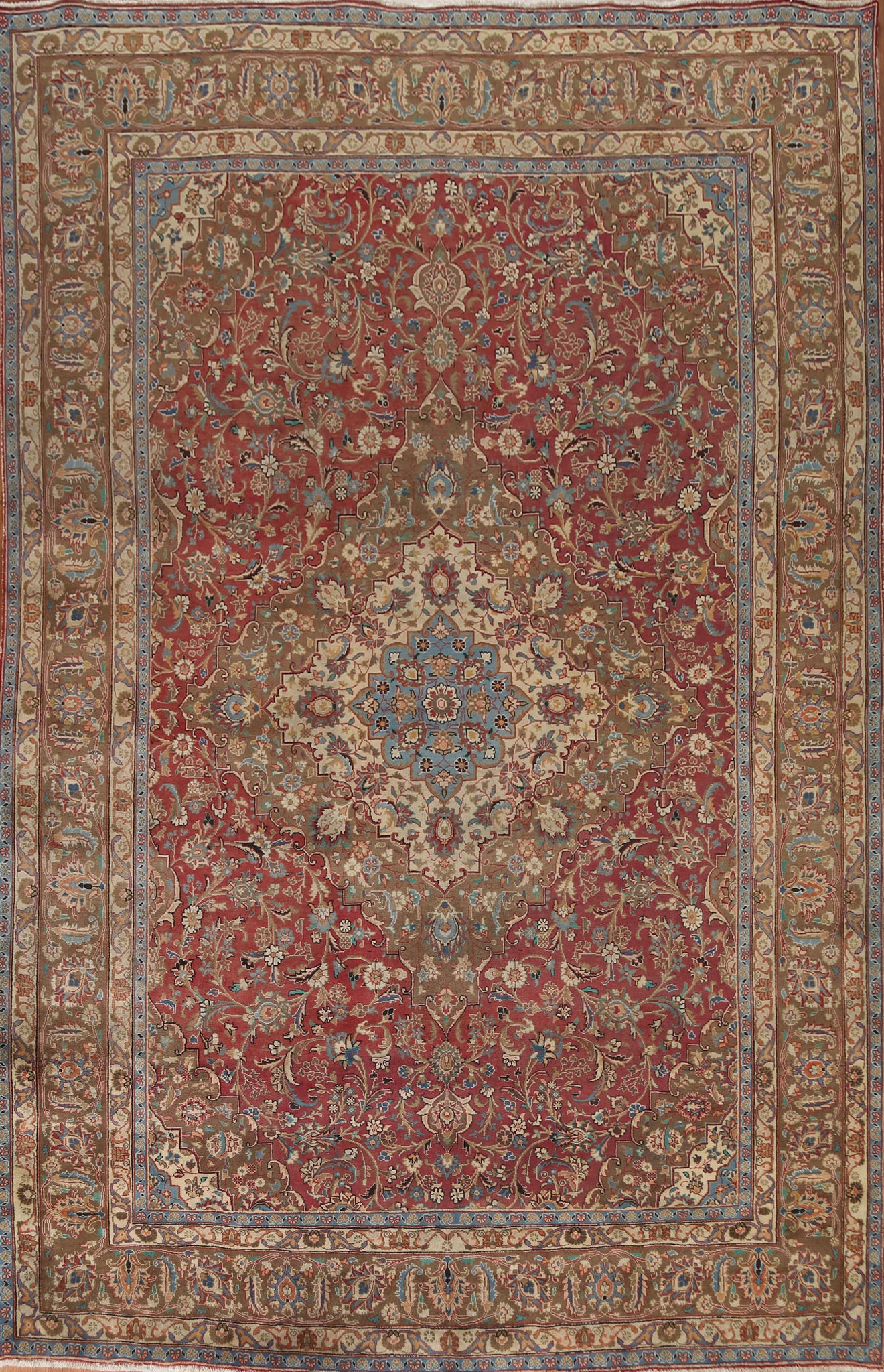 Traditional Mashad Persian Area Rug 8x11