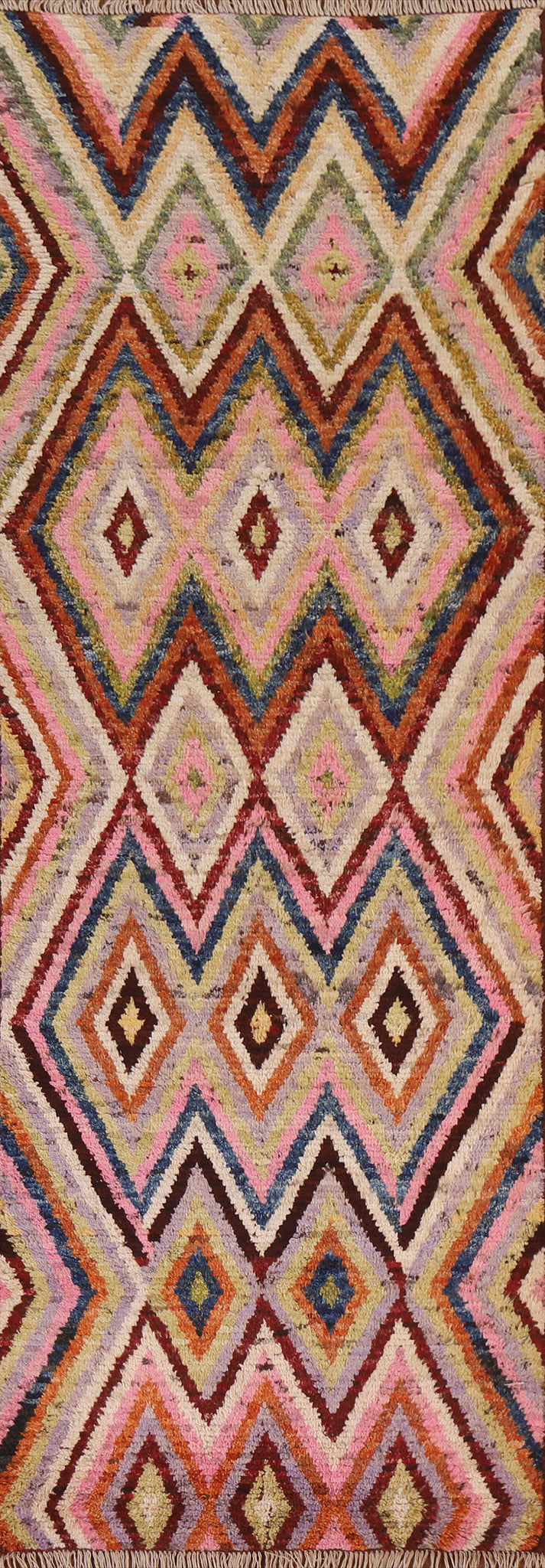 Geometric Moroccan Runner Rug 3x10